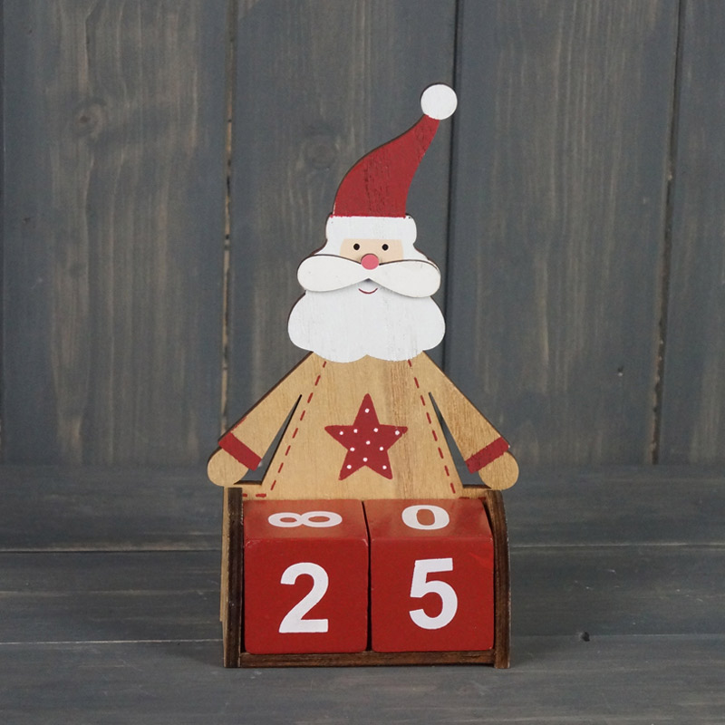 Wooden Santa Advent Calendar detail page